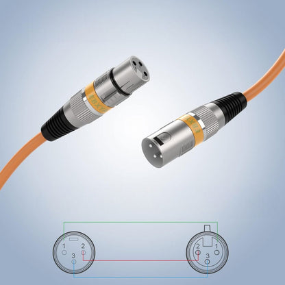 Cable XLR Male Femelle - MicrophoneExtensionCable™ - Orange
