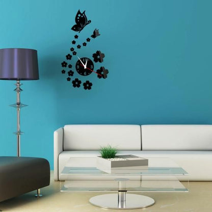 CrystalButterflyClocks™- Noir