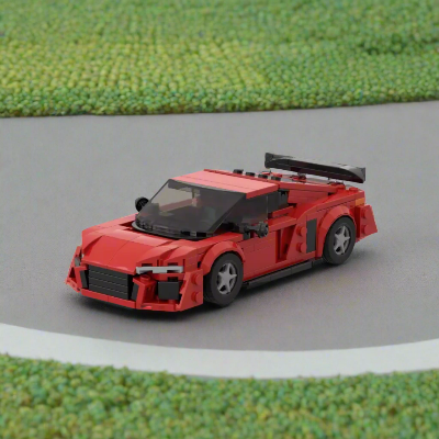 Bloc de Construction - SportsCarAssemblage™ - Rouge