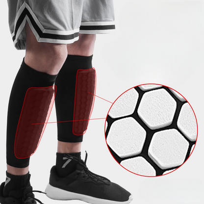 Protège Tibia - FootballLegSleeves™ - Noir