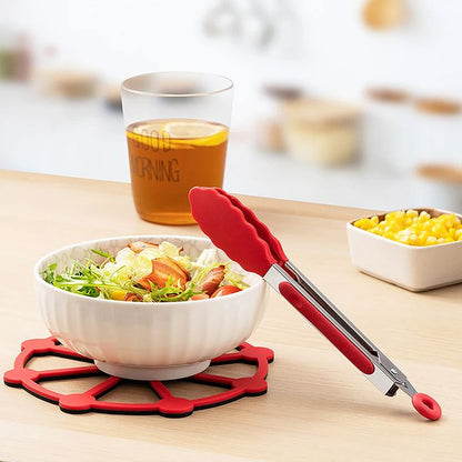 Pince à barbecue - SiliconeBBQGrilling™ - Rouge