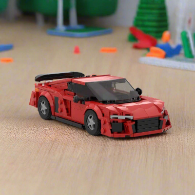 Bloc de Construction - SportsCarAssemblage™ - Rouge