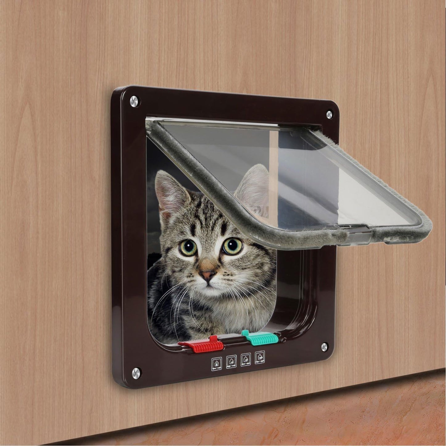 Chatière Électronique - SmartPetDoor™ - Marron