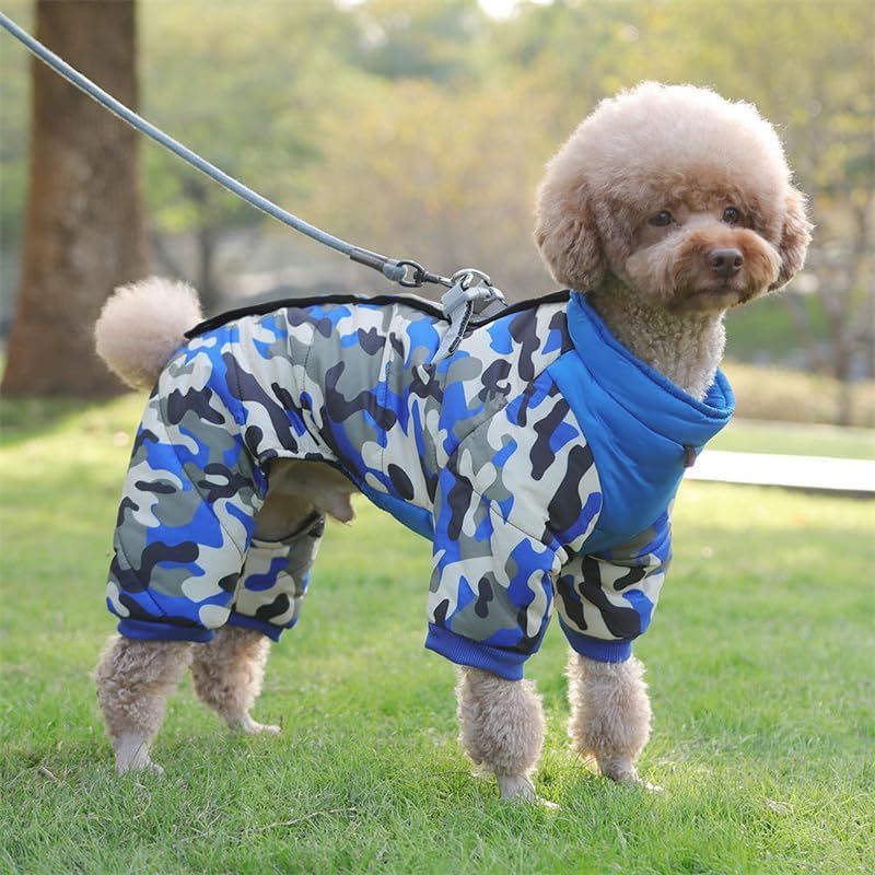 Doudoune pour Chien - WarmJacketDog™ - Camouflage Bleu