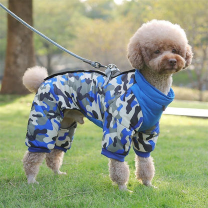 Doudoune pour Chien - WarmJacketDog™ - Camouflage Bleu