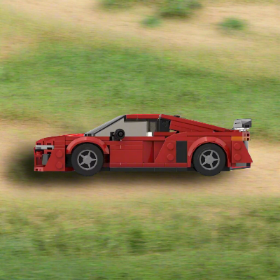 Bloc de Construction - SportsCarAssemblage™ - Rouge