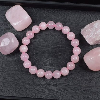 Bracelet en Perles - NaturalStoneBracelet™ - Cristal rose