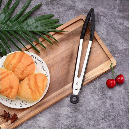Pince à barbecue - SiliconeBBQGrilling™ - Noir