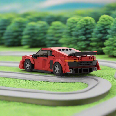 Bloc de Construction - SportsCarAssemblage™ - Rouge