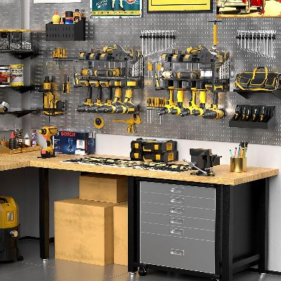Porte Outils Mural - GarageToolOrganizer™ - Moyen