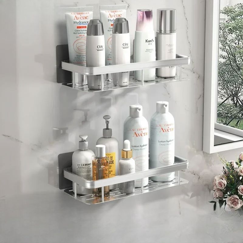 Étagère de Douche - ShelfBathroomOrganizer ™ - Rectangle Argenté