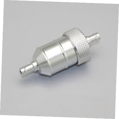 Filtre à carburant - MotorcycleFuelFilter™ - CNC Long Argent