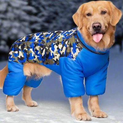 Doudoune pour Chien - WarmJacketDog™ - Camouflage Bleu