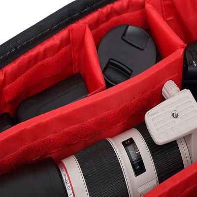 Sac appareil photo - MultifunctionalBackpack™ - Rouge