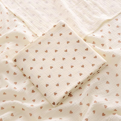SERVIETTE POUR BEBE - CottonBabyTowel™ - Coeur