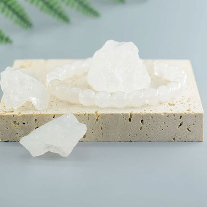 Bracelet en Perles - NaturalStoneBracelet™ - Jade Blanc