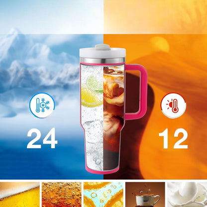 Tasse Isotherme - ThermalMug™ - Rose