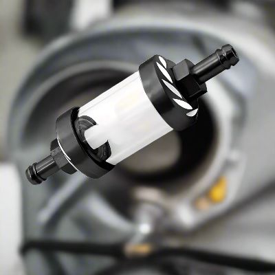 Filtre à carburant - MotorcycleFuelFilter™ - Noyau en plastique Noir