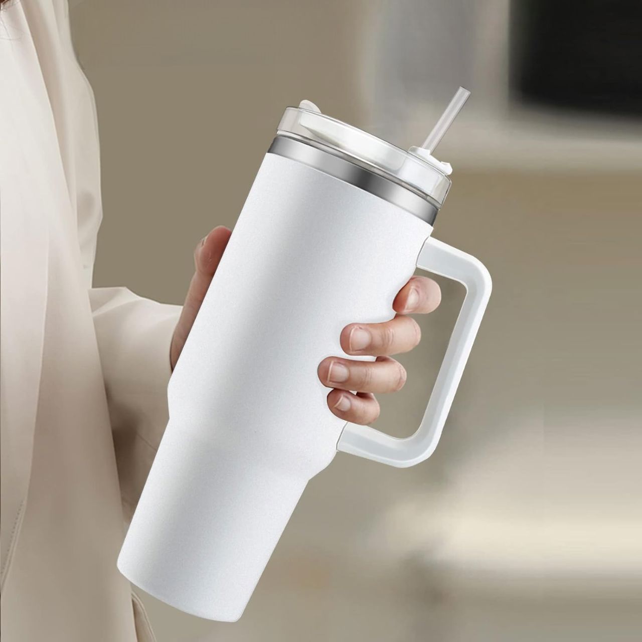 Tasse Isotherme - ThermalMug™ - Blanc