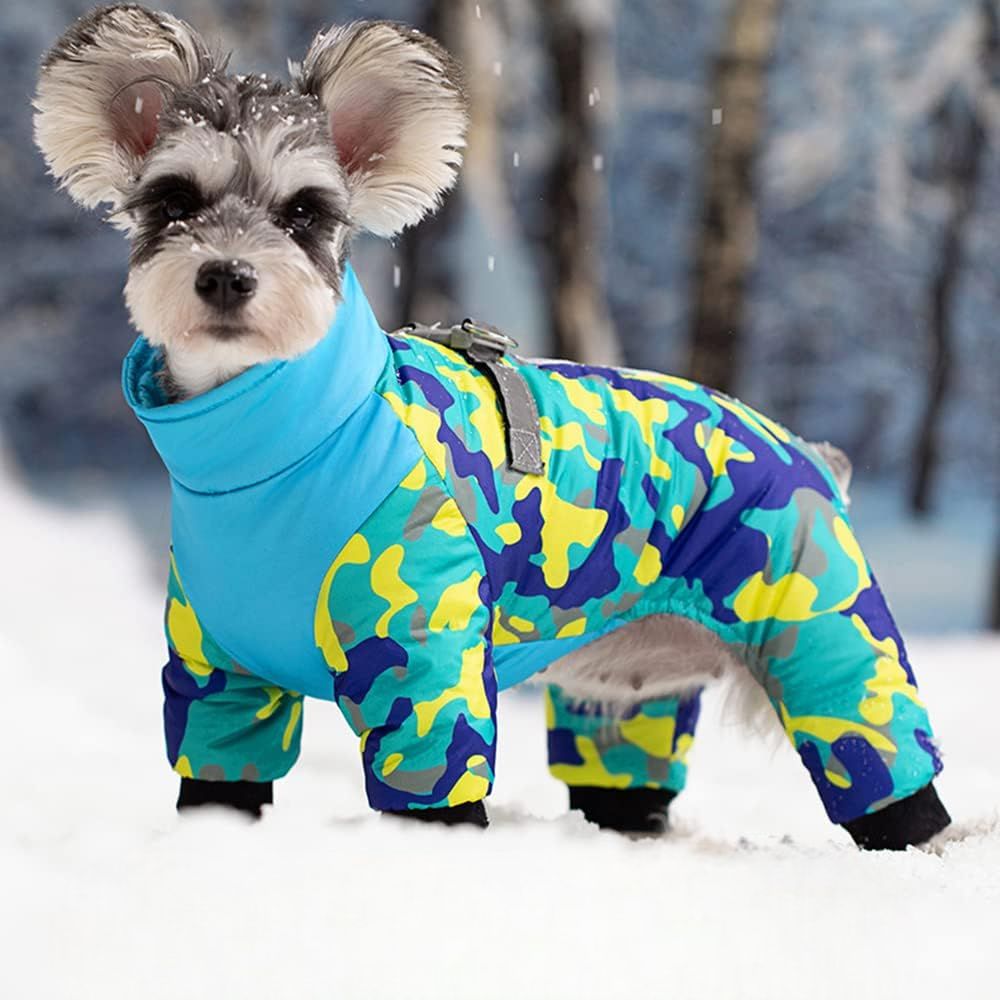 Doudoune pour Chien - WarmJacketDog™ - Camouflage Cyan
