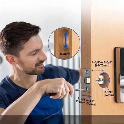Serrure de porte - SmartLockDoor™ - Gris