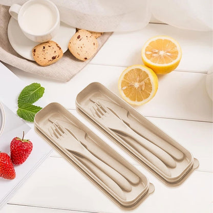 Vaisselle à emporter - StrawDinnerwareSet™ - Khaki