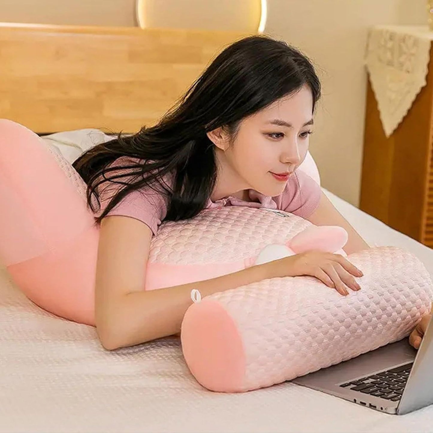 Oreiller de lecture - SoftWaistPillow™ - Lapin