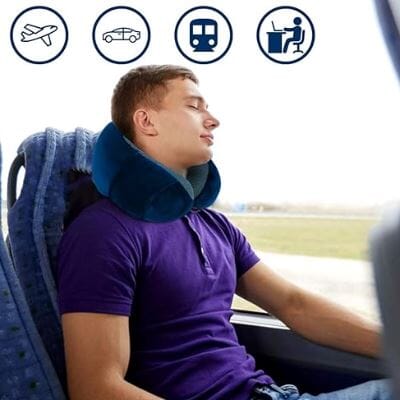 Oreiller - NeckRelaxingPillow™- Bleu