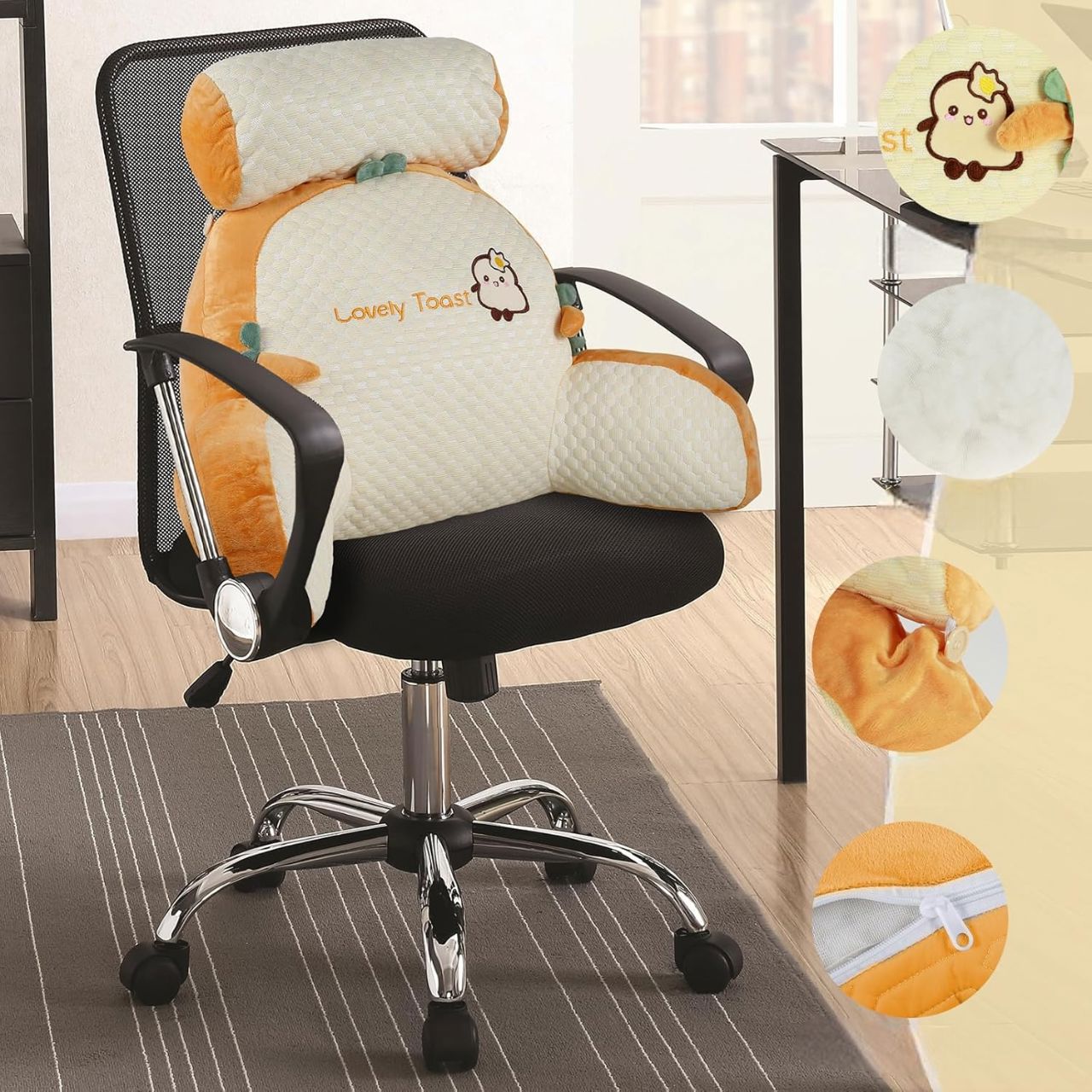 Oreiller de lecture - SoftWaistPillow™ - Toast