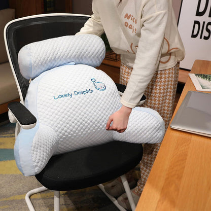Oreiller de lecture - SoftWaistPillow™ - Baleine