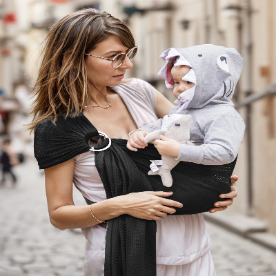 Porte Bébé - BabyRingCarrier™ - Noir