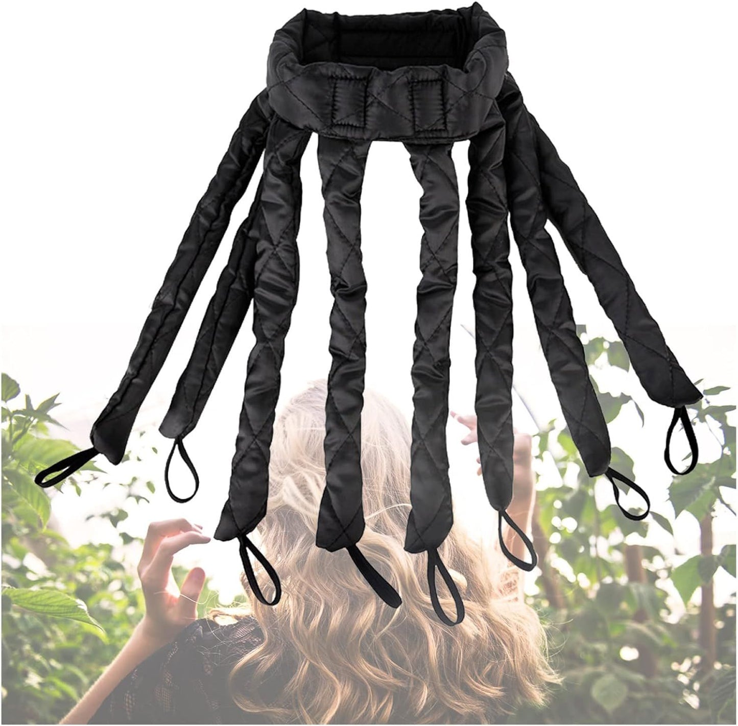 Rouleau à cheveux - HeatlessHairCurler™ - Noir