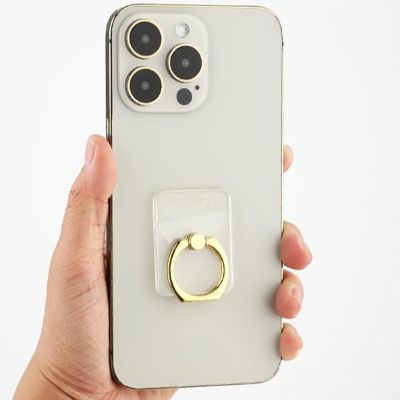 Support de Téléphone - TransparentCellPhoneRing™ - Rectangle Doré