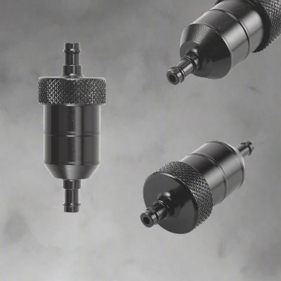 Filtre à carburant - MotorcycleFuelFilter™ - CNC Long Noir