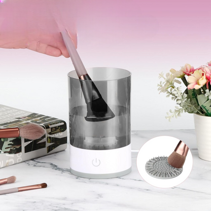 Nettoyeur Pinceau Maquillage - ElectricBrushCleaner™ - Blanc