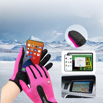 Gant Thermique - WinterCyclingGloves™ - Rose
