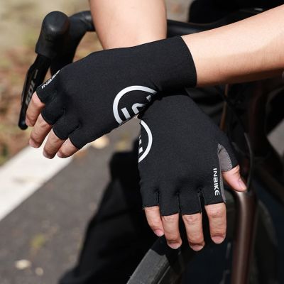 Gants vélo - CyclingGloves™ - Moitié Noir