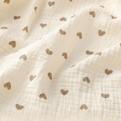 SERVIETTE POUR BEBE - CottonBabyTowel™ - Coeur