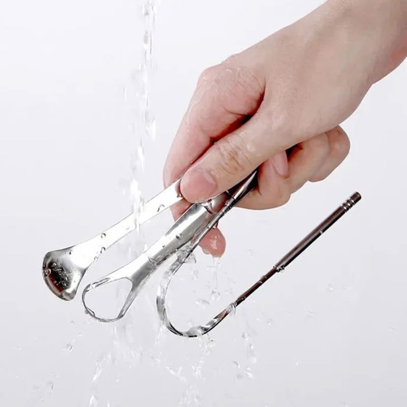 Gratte langue - TongueScraperCleaner™ - Argenté