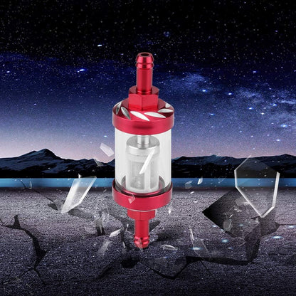 Filtre à carburant - MotorcycleFuelFilter™ - Noyau en aluminium Rouge