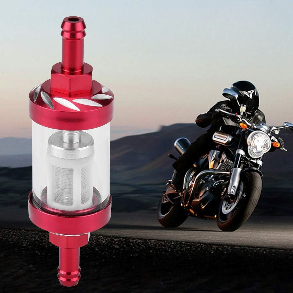 Filtre à carburant - MotorcycleFuelFilter™ - Noyau en aluminium Rouge