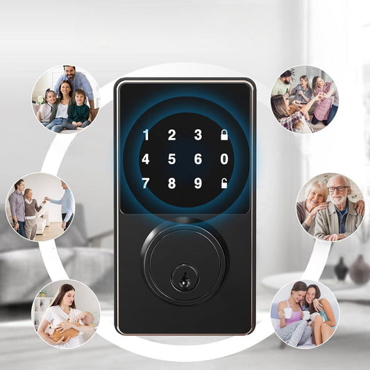 Serrure de porte - SmartLockDoor™ - Noir