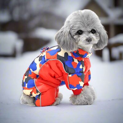 Doudoune pour Chien - WarmJacketDog™ - Camouflage Rouge