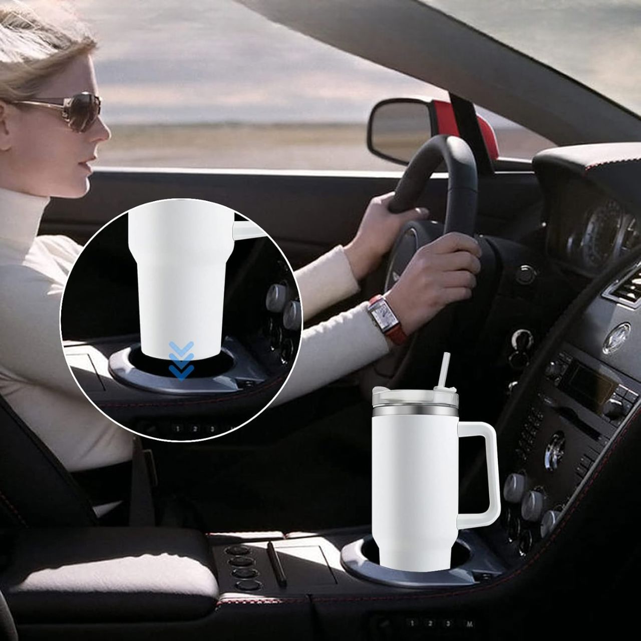 Tasse Isotherme - ThermalMug™ - Blanc