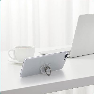 Support de Téléphone - TransparentCellPhoneRing™ - Trèfle Argenté