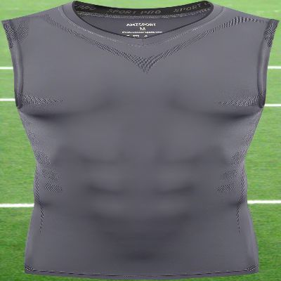 Haut de Compression - GymSleevelessShirt™ - Gris