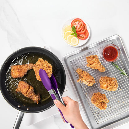 Pince à barbecue - SiliconeBBQGrilling™ - Violet