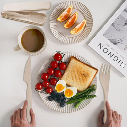 Vaisselle à emporter - StrawDinnerwareSet™ - Khaki