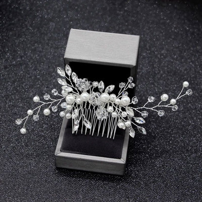 Peigne à cheveux mariage - JewelryHairCombs™ - Perles