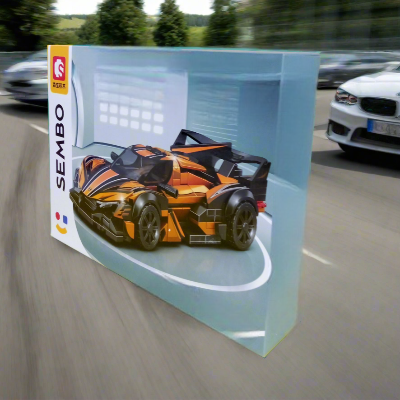 Bloc de Construction - SportsCarAssemblage™ - Orange
